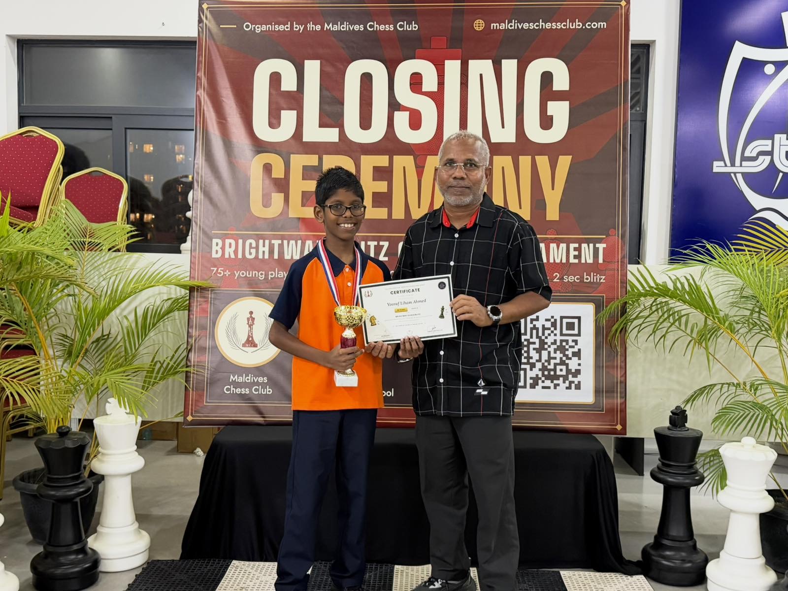 U10 Champion: Yoosuf Liham Ahmed
